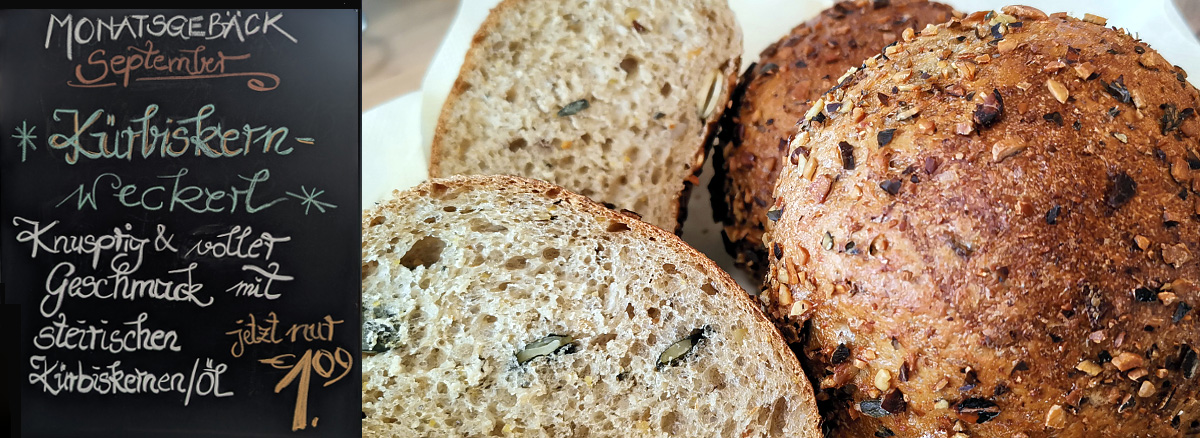 Kürbiskernweckerl im September Kürbiskernweckerl im September